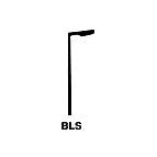 Plastruct Ho gauge Polystyrene Single Arm Boulevard Light (5 per pack)