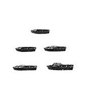 Plastruct Styrene Motor Boat Set (10 per pack)