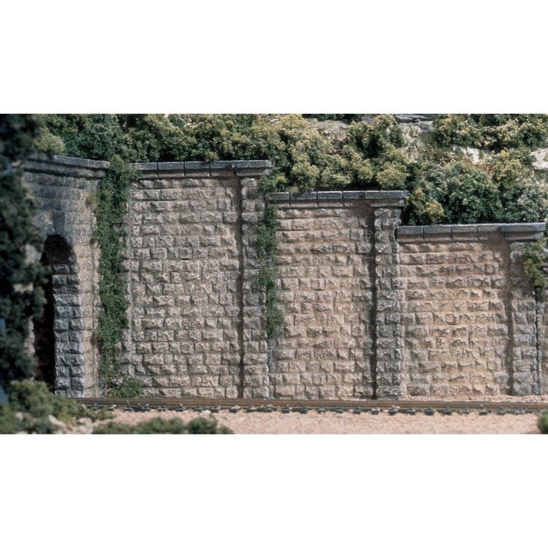 Woodland Scenics HO Cut Stone retaining/wing walls