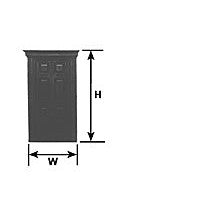 Plastruct G gauge Georgian Front Door Set (1 per pack)