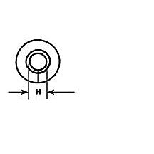 Plastruct 1/16" White Flange for TB-2 (5 per pack)