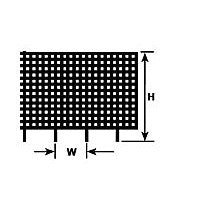 Plastruct Brass Chain Link Fence - N gauge - G style - 1/2" (12.7mm) x 3/16" (4.8mm) x 26" (650mm) Length (1 per pack)