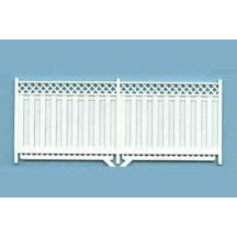 Plastruct O gauge Polystyrene Vertical Lattice Fence 8" Length (2 - 4" pieces per pack)