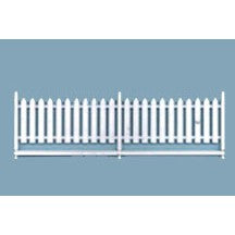 Plastruct O gauge Polystyrene Picket Fence  8" Length (2 - 4" pieces per pack)