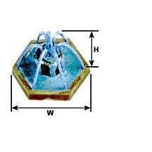 Plastruct G gauge Polystyrene Square Fountain (1 per pack)