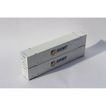Jacksonville Terminal Company N 537027 53' High Cube Corrugated Side Containers Swift 4VI Container Two Pack