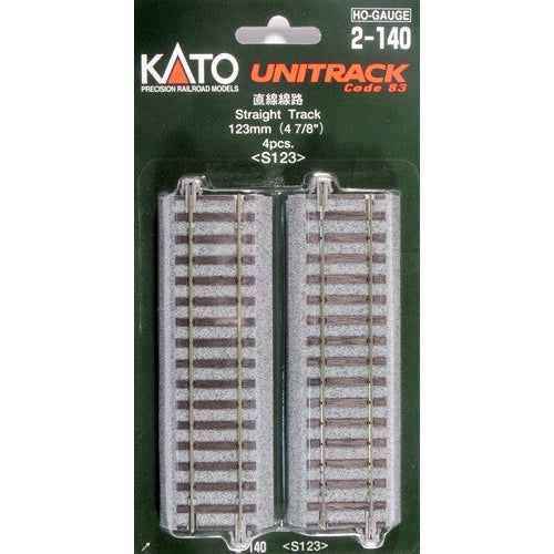 Kato HO 2140 Unitrack 123mm 4-7/8" Straight (4)