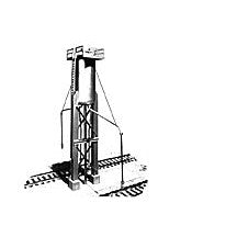 Plastruct HO gauge Trackside Sand Tower Model Kit