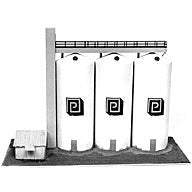 Plastruct HO gauge Silo & Grain Elevator Model Kit