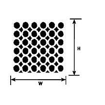 Plastruct .040 (1.0mm) Round Lattice Panels (2 per pack)