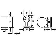 Plastruct Misc. White Butyrate Round and Rectangular Shapes (1 per pack)