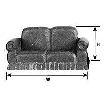 Plastruct Various Color Urethane Love Seat (1 per pack)