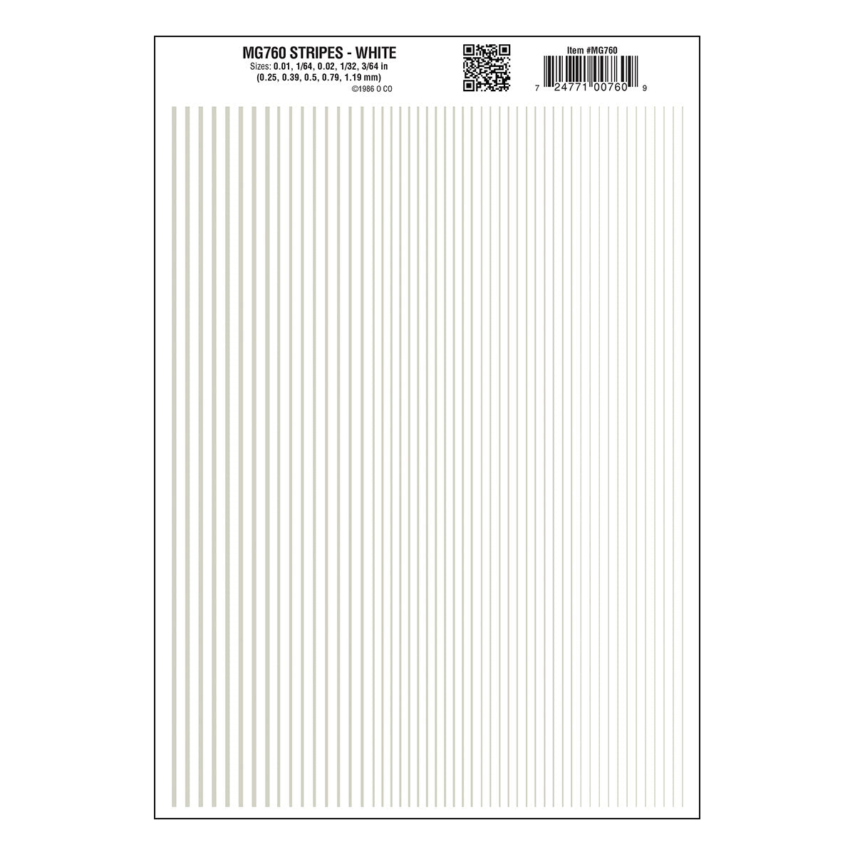 Woodland Scenics Stripes/white