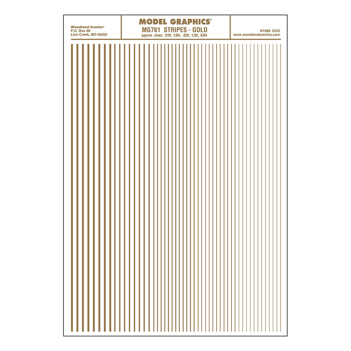 Woodland Scenics Stripes/gold