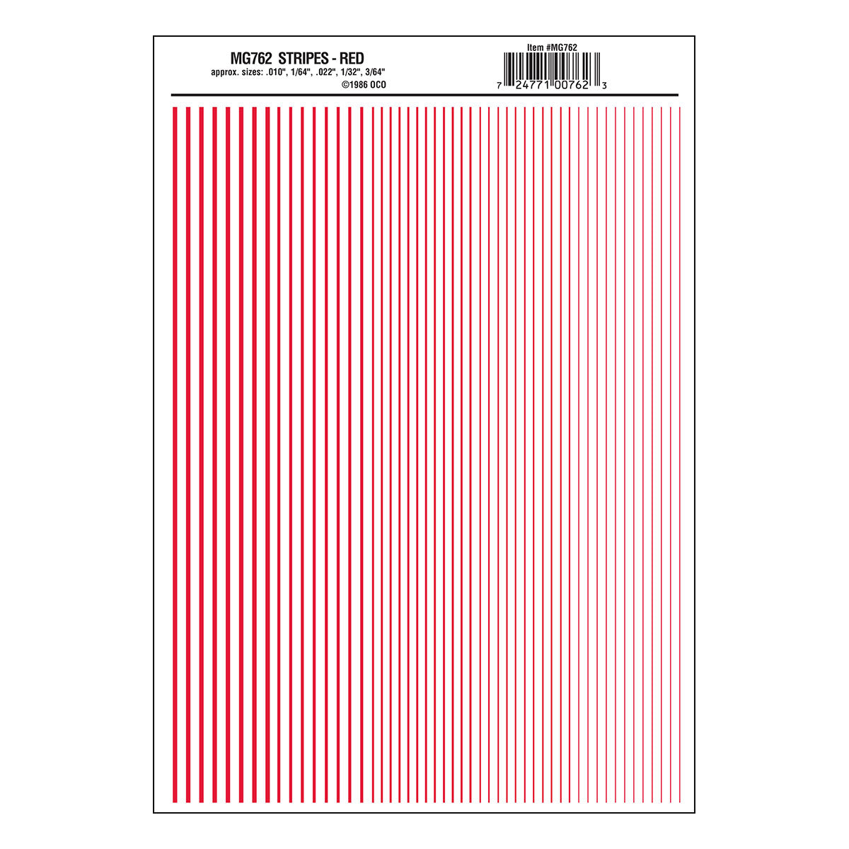 Woodland Scenics Stripes/red