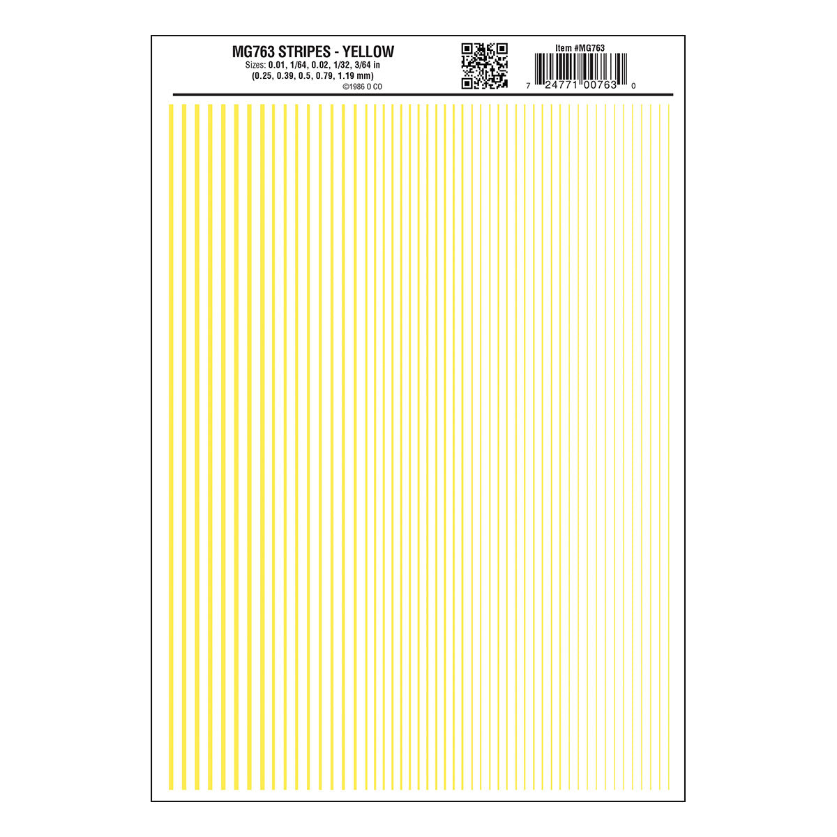 Woodland Scenics Stripes/yellow