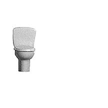 Plastruct G gauge White Polystyrene Standard Toilet (1 per pack)