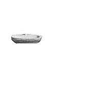 Plastruct G gauge White Polystyrene 22" Wall Sink (1 per pack)