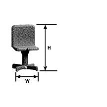 Plastruct O gauge White Urethane Steno Chair (2 per pack)