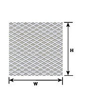 Plastruct O gauge White Tread Plate  Sheet 3-7/8" x 2-1/4" (2 per pack)