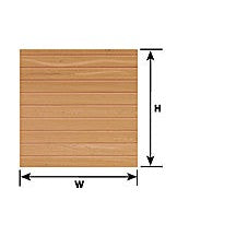 Plastruct 5/32" Beige Wood Planking Sheet 24" x 7" (1 per pack)