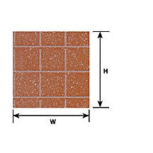 Plastruct 1/2" White Square Tile Sheet 12 x 7" (2 per pack)