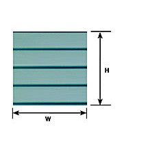 Plastruct 5/16" White Clapboard Siding Sheet 22" x 7" (1 per pack)