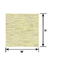 Plastruct HO gauge Beige Random Coursed Stone Sheet 12" x 7"  (2 per pack)