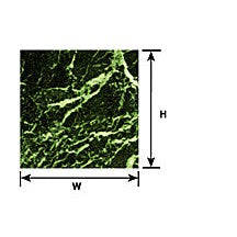 Plastruct Dollhouse Scale Green Marble Paper Sheet 7-1/2" x 10" (1 per pack)