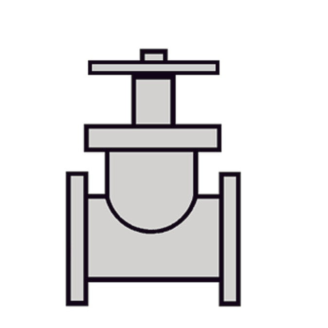 Plastruct 1/16" Gray Butyrate Saunders Valve for TB-2 (5 per pack)