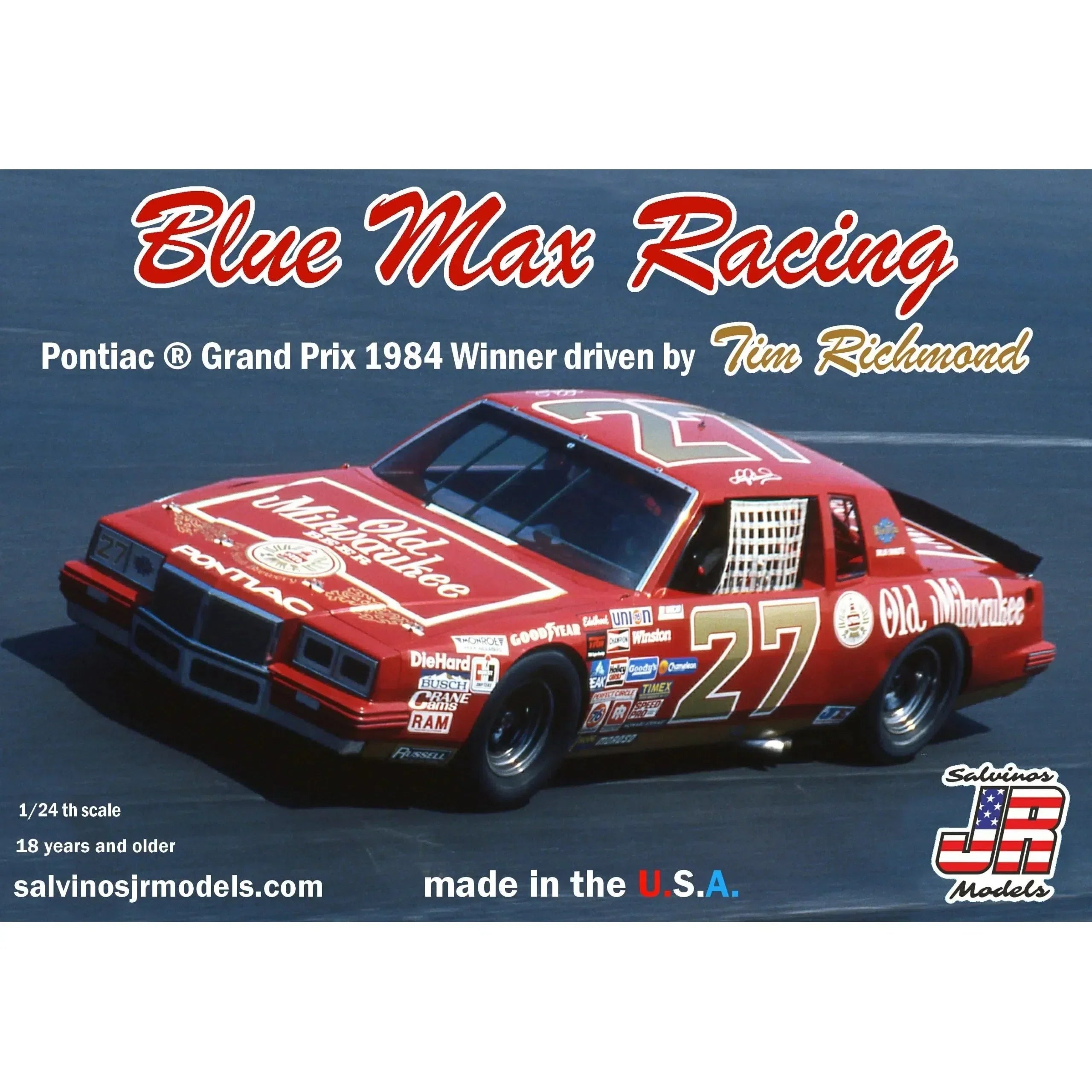 Salvinos JR Models Blue Max Racing 1984 2+2 Driven by Tim Richmond Model Parts Warehouse