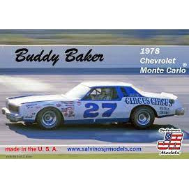 Salvinos JR Models Buddy Baker #27 1978 Chevrolet Monte Carlo Model Parts Warehouse