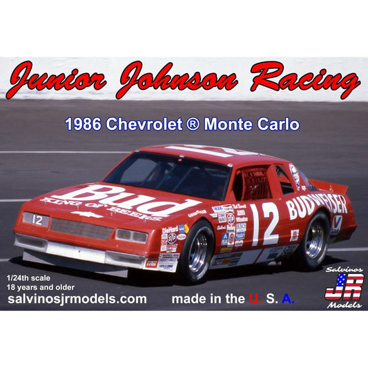 Salvinos JR Models Junior Johnson 1986 Chevrolet Monte Carlo driven by Neil Bon Model Parts Warehouse