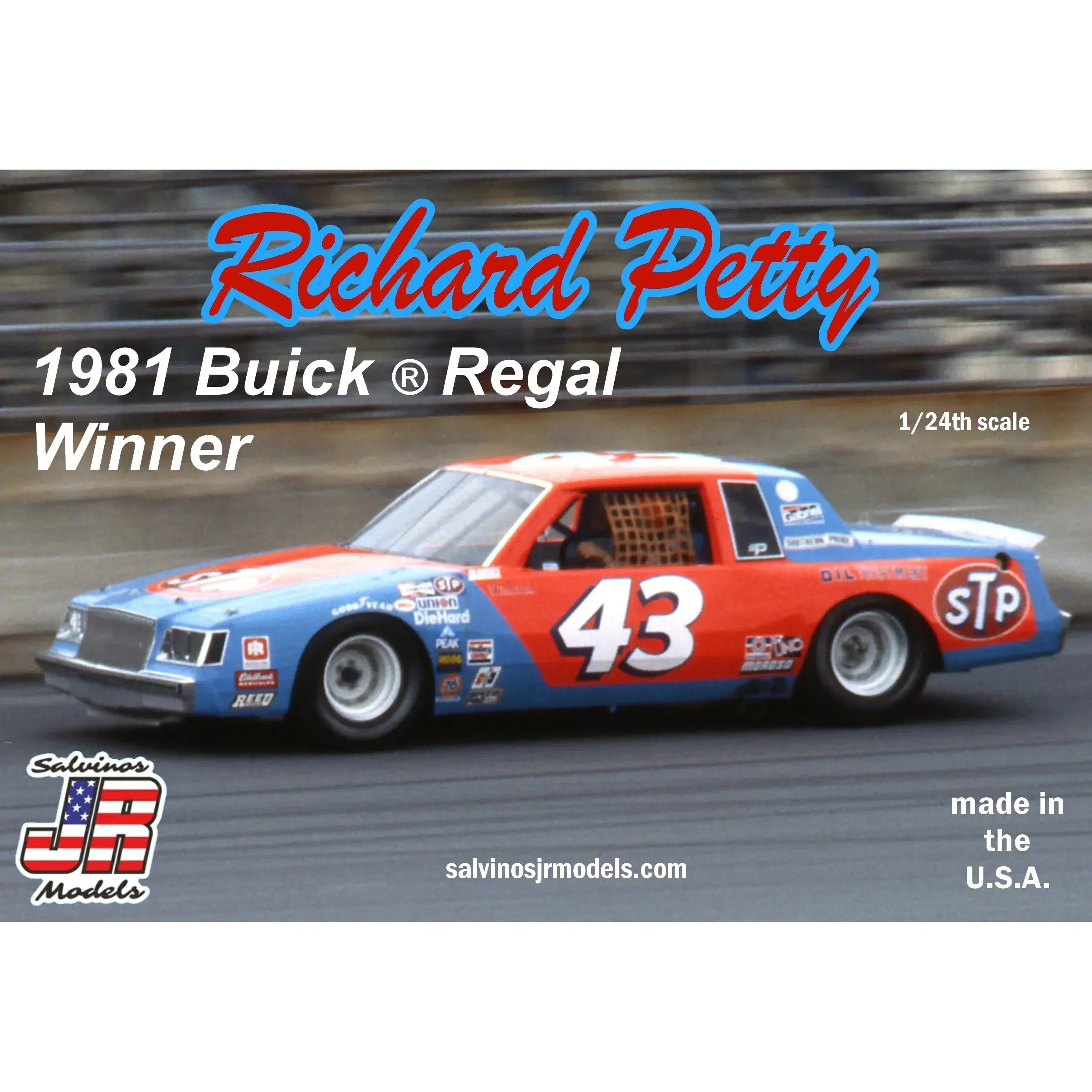 Salvinos JR Models Richard Petty #43 Buick Regal 1981 Winner Model Parts Warehouse