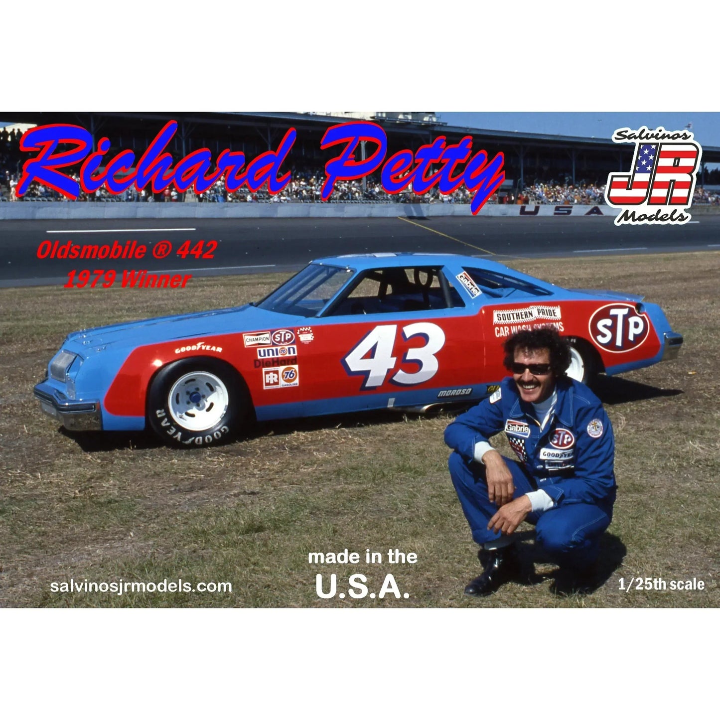 Salvinos JR Models Richard Petty #43 Oldsmobile 442 Winner 1979 Model Parts Warehouse