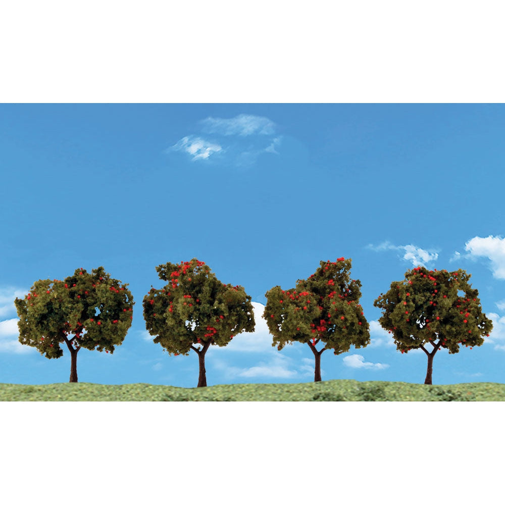 Woodland Scenics 2''-3'' Apple Trees 4/pkg Model Parts Warehouse