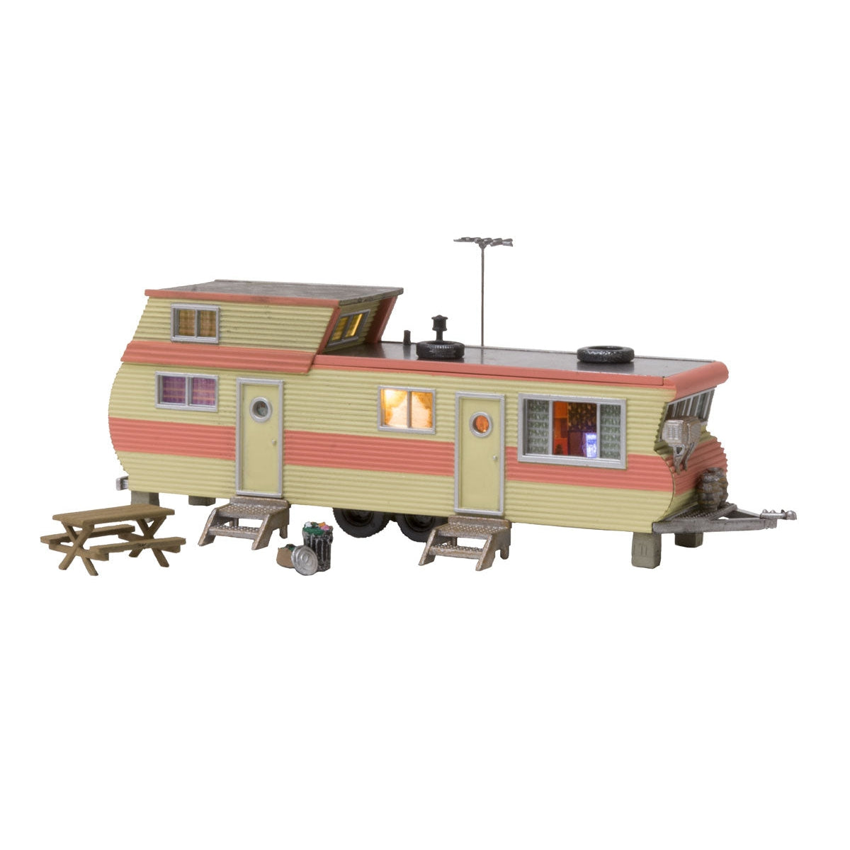 Woodland Scenics HO B/U Double Decker Trailer Model Parts Warehouse