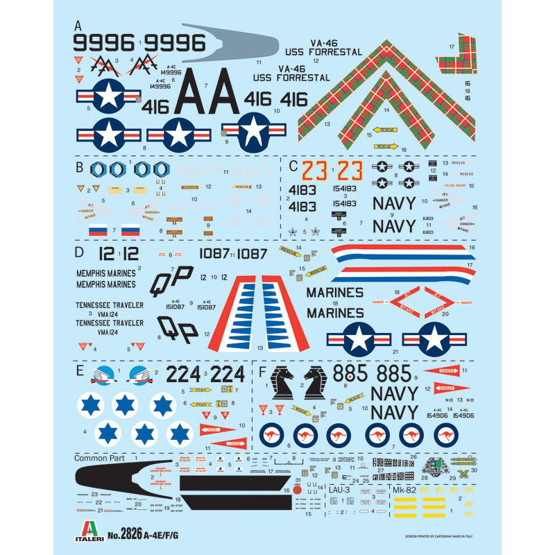 Italeri US Navy A-4E/F/G Skyhawk 1:48 Model Kit