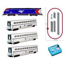 Kato N Scale Amtrak Phase I Superliner 3-Car Set w/ALC-042 Charger Diesel