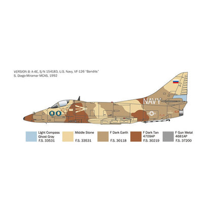 Italeri US Navy A-4E/F/G Skyhawk 1:48 Model Kit