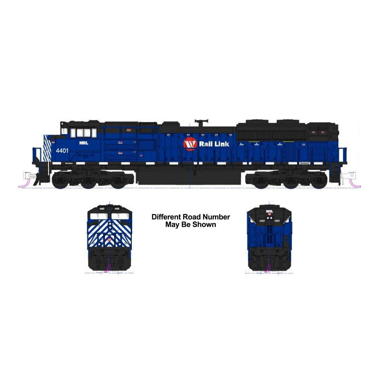 Kato N SD70ACe Diesel MRL #4401 W/ DCC