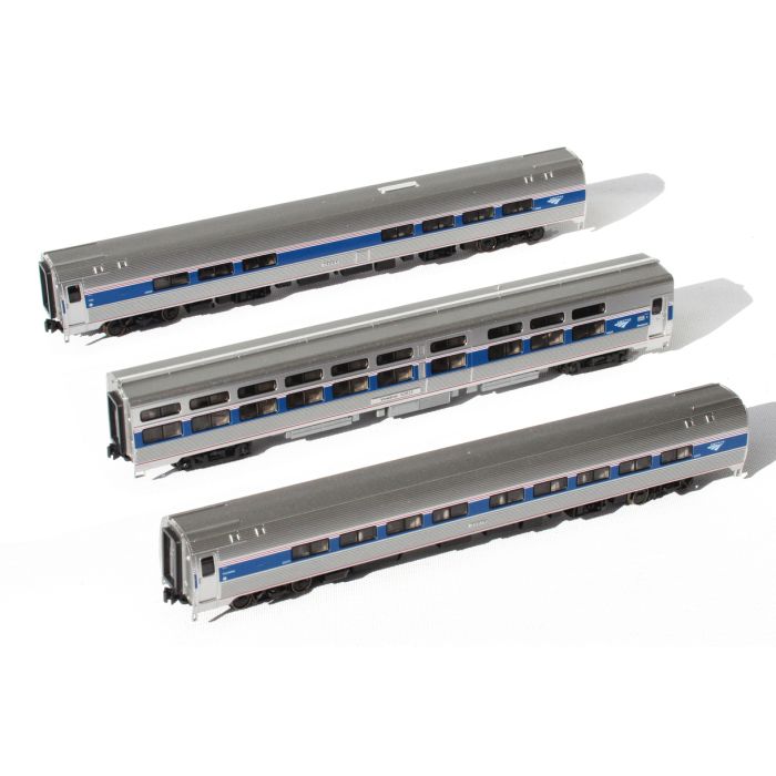 Kato N Scale Amfleet Viewliner Phase VI 3-Car Set