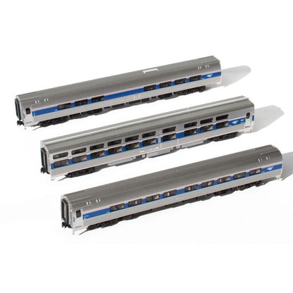 Kato N Scale Amfleet Viewliner Phase VI 3-Car Set